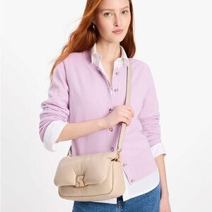 NWT Kate Spade Dakota Puffy Leather Cream Bag $448 Sold Out